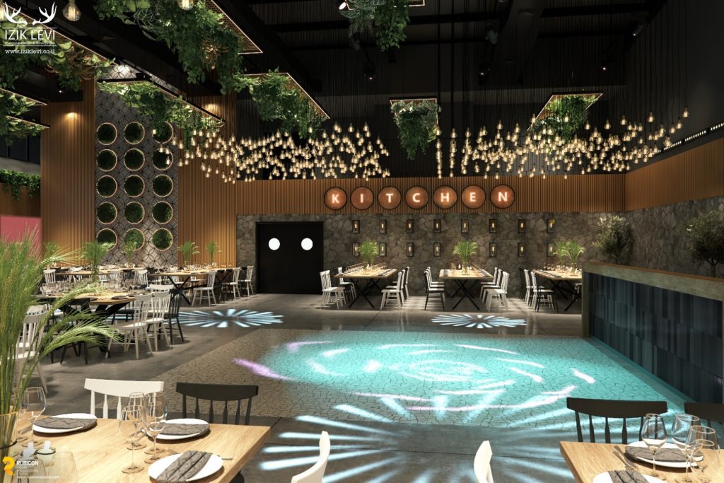 הדמיה אולם אירועים mercato פנים אולם